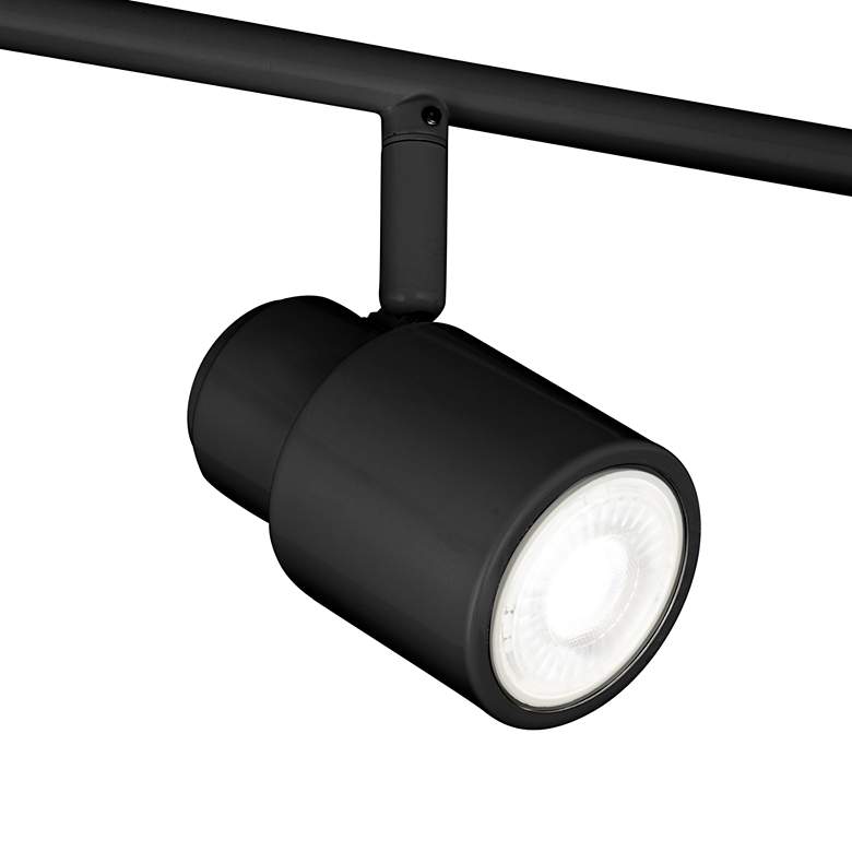 Image 3 ProTrack Melson 4-Light Black LED Wall or Ceiling Track Fixture more views