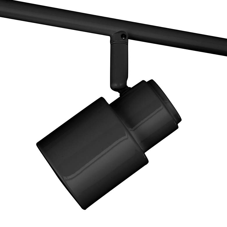 Image 4 ProTrack Melson 4-Light Black LED Wall or Ceiling Track Fixture more views