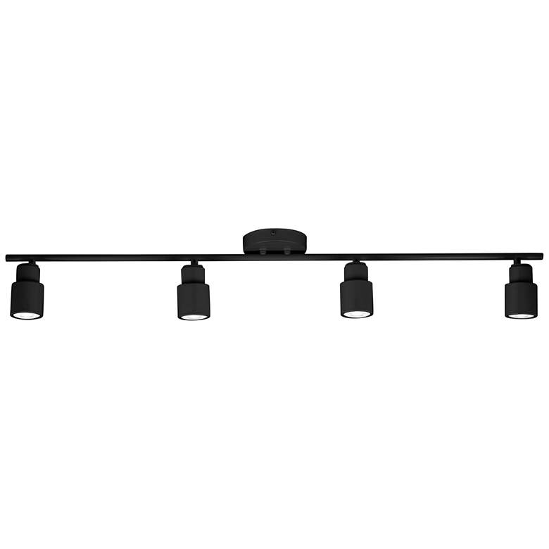 Image 5 ProTrack Melson 4-Light Black LED Wall or Ceiling Track Fixture more views