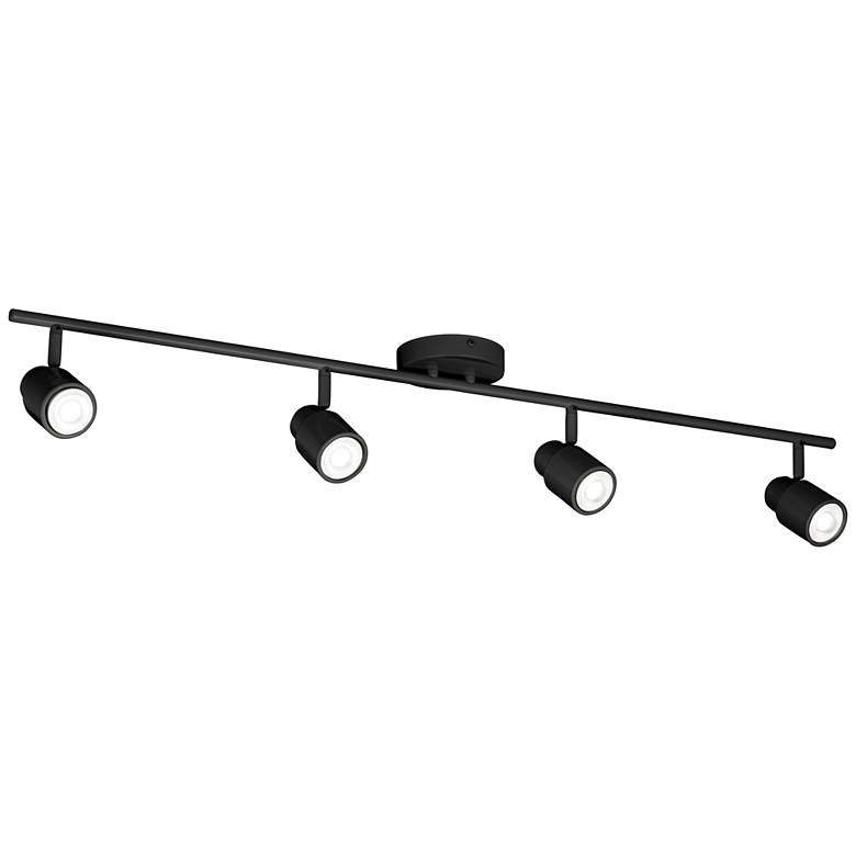 Image 6 ProTrack Melson 4-Light Black LED Wall or Ceiling Track Fixture more views