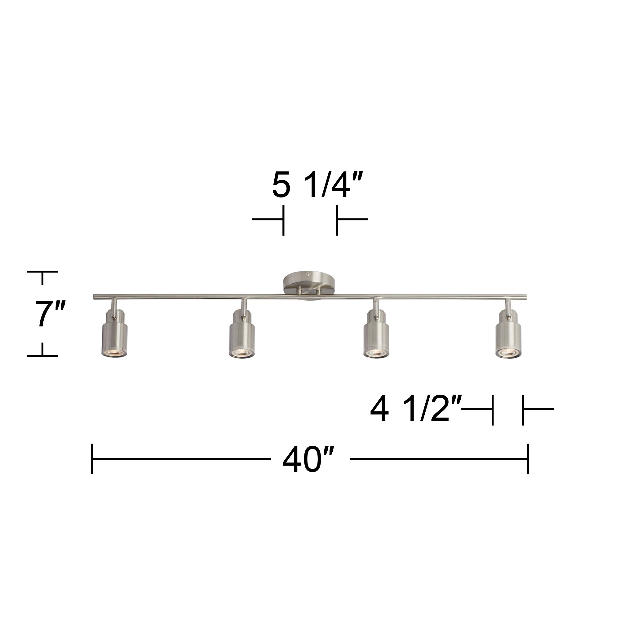 ProTrack Melson  8.5 Watt GU10 Brushed Nickel LED Wall or Ceiling Track Kit