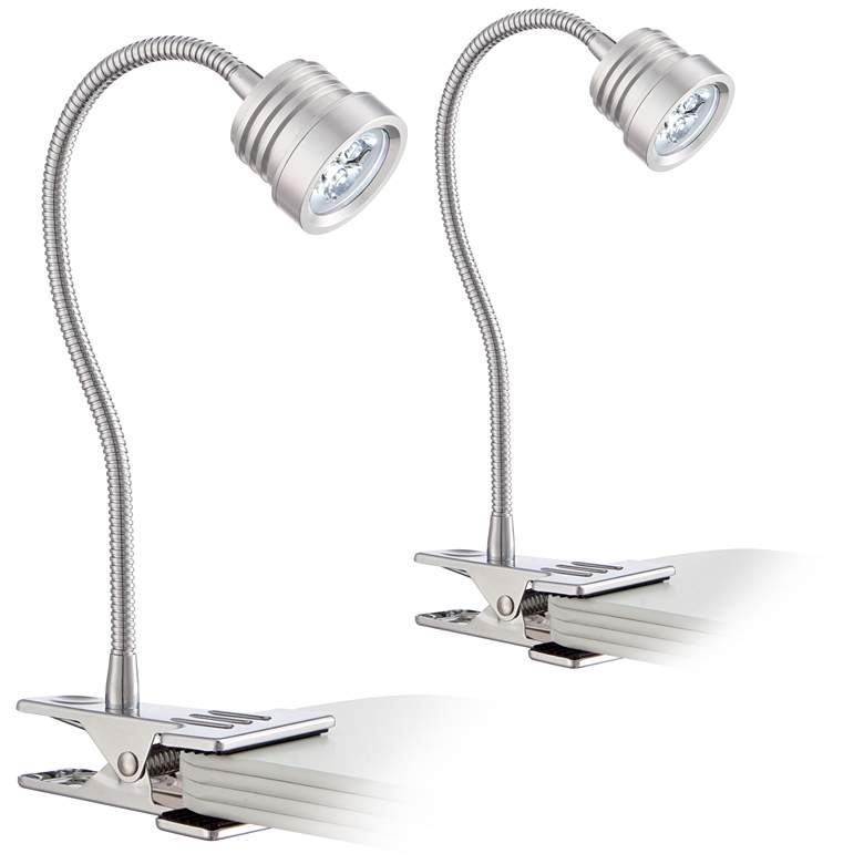 Image 1 ProTrack Tyler Large 13" Adjustable Gooseneck LED Clip Lights Set of 2