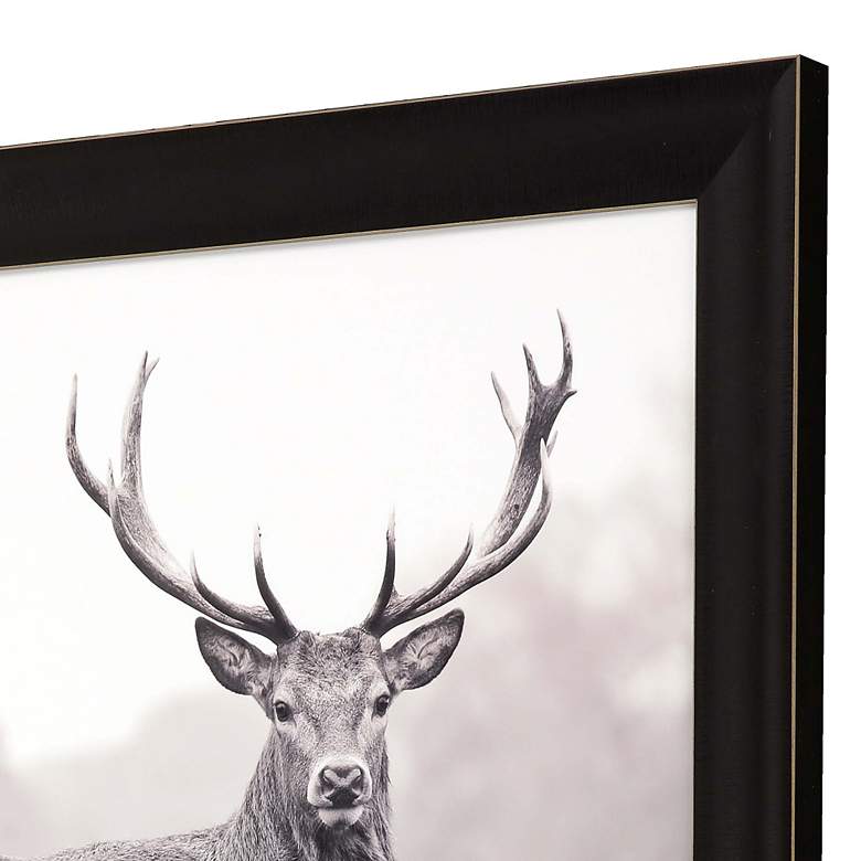 Image 4 Proud Deer 35" Square Giclee Framed Wall Art more views