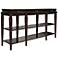 Proust Espresso Wood 3-Drawer Console Table