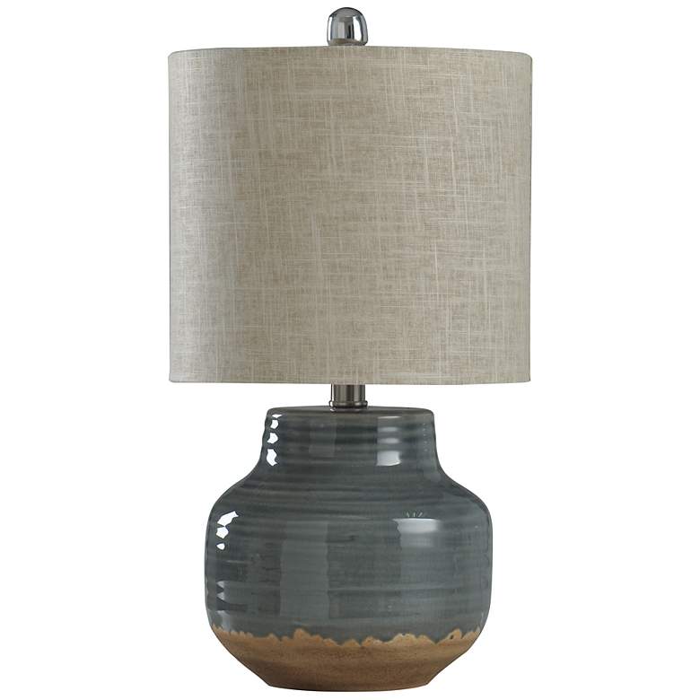 Image 2 Prova 19 1/2" High Gray Ceramic Accent Table Lamp