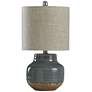 2_Prova 19 1/2" High Gray Ceramic Accent Table Lamp