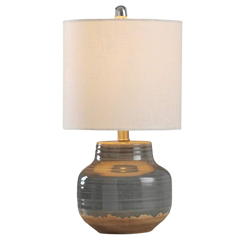 Image 3 Prova 19 1/2" High Gray Ceramic Accent Table Lamp more views