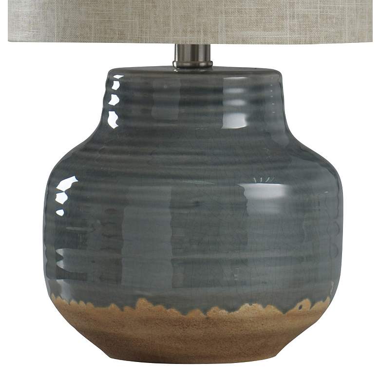 Image 4 Prova 19 1/2" High Gray Ceramic Accent Table Lamp more views