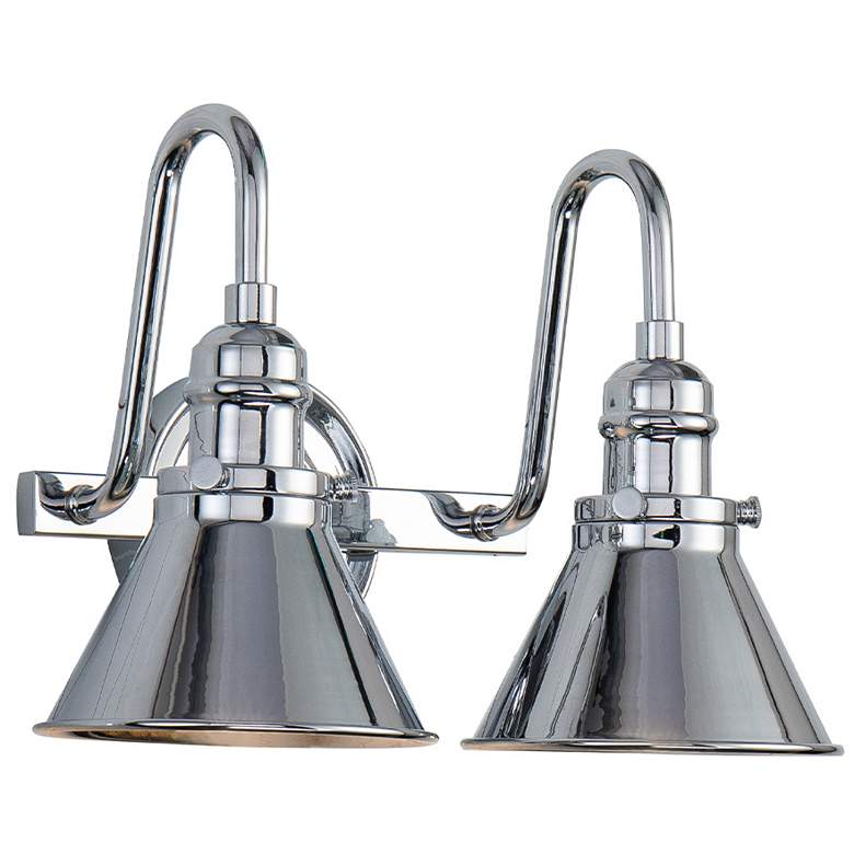 Image 1 Provence 2 Light Bath Vanity in Polished Chrome