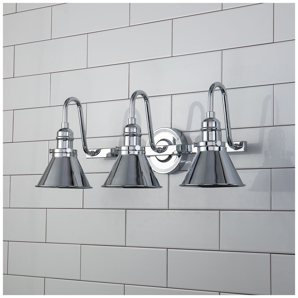 Image 3 Provence 3 Light Bath Vanity in Polished Chrome more views