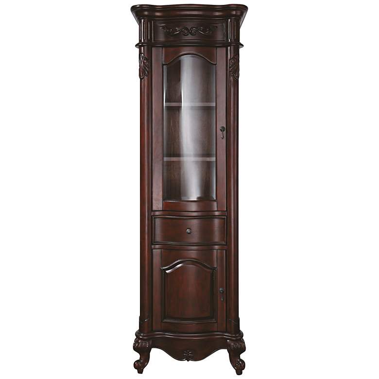 Image 1 Provence Antique Cherry 72 inch High Linen Tower