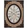 Provence Iron and Wood 30" High Wall Clock