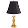 Providence Pineapple 23" High Black Shade Polished Brass Table Lamp
