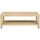 Providence Rafia 50"W Light Tan Rectangular Cocktail Table