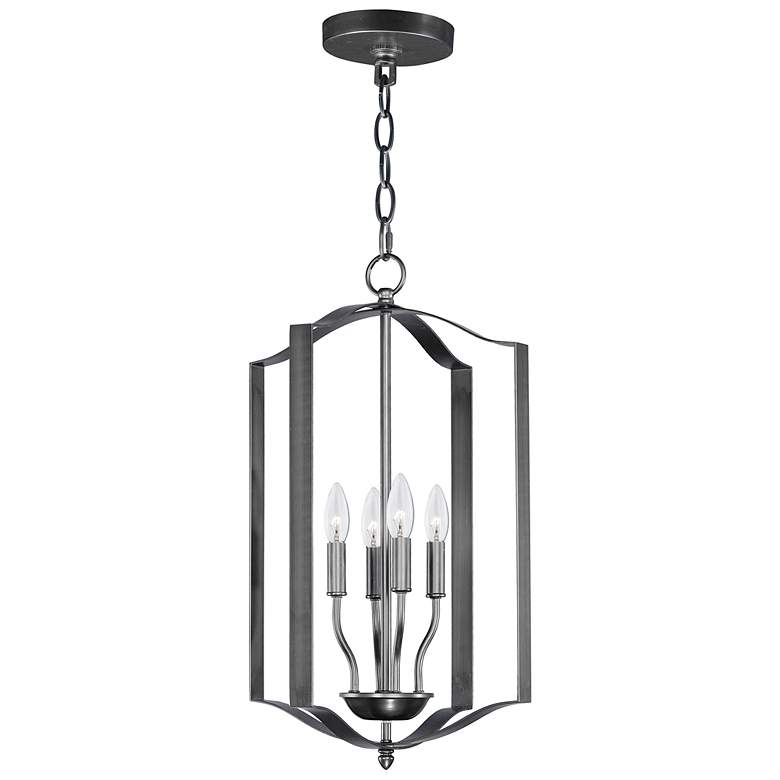 Image 1 Provident 4-Light 15 inch Wide Black Pendant Light