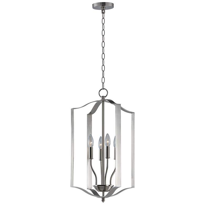 Image 1 Provident 4-Light 15" Wide Satin Nickel Pendant Light