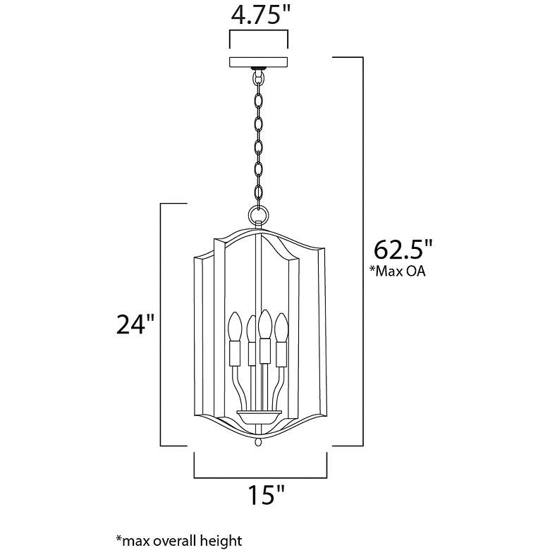 Image 3 Provident 4-Light 15" Wide Satin Nickel Pendant Light more views