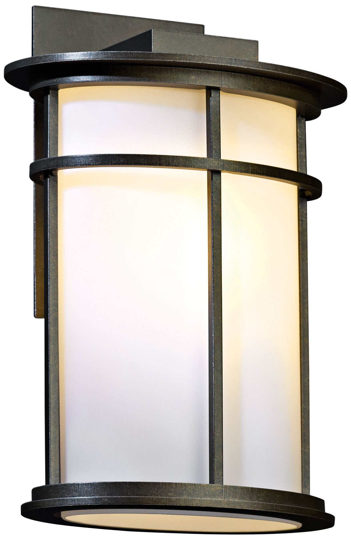 Province 12.2"H Coastal Bronze Outdoor Sconce With Opal Glass Shade