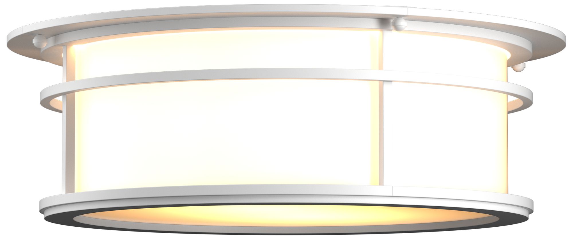 Province 14.5" Wide Coastal White Outdoor Flush Mount - Made to Order
