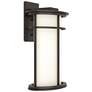 Province 15.4"H Large Oil Rubbed Bronze Outdoor Sconce w/ Opal Shade