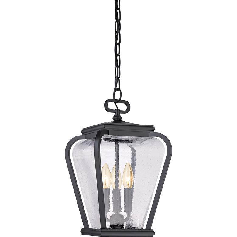Image 1 Province 15 1/2 inch High Mystic Black Outdoor Hanging Light