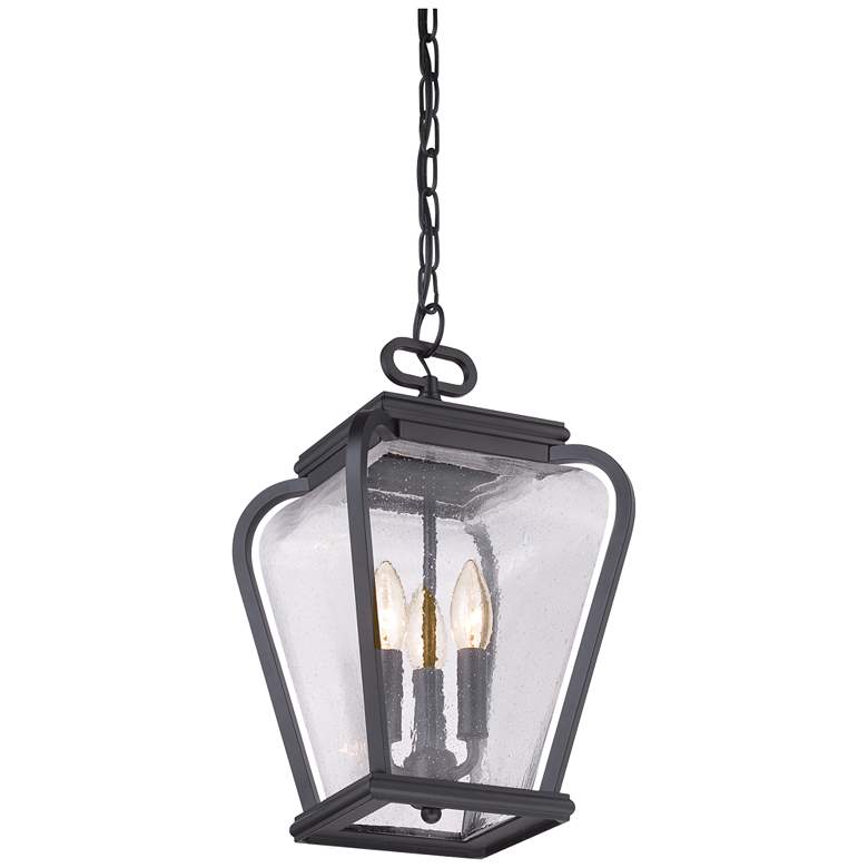 Image 2 Province 15 1/2 inch High Mystic Black Outdoor Hanging Light more views