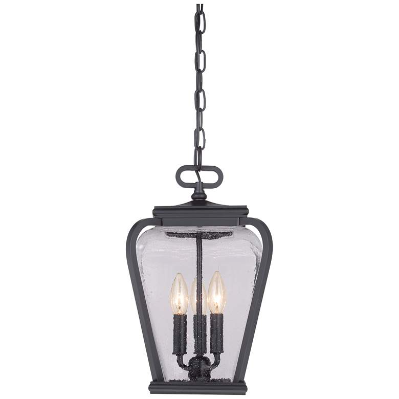 Image 3 Province 15 1/2 inch High Mystic Black Outdoor Hanging Light more views