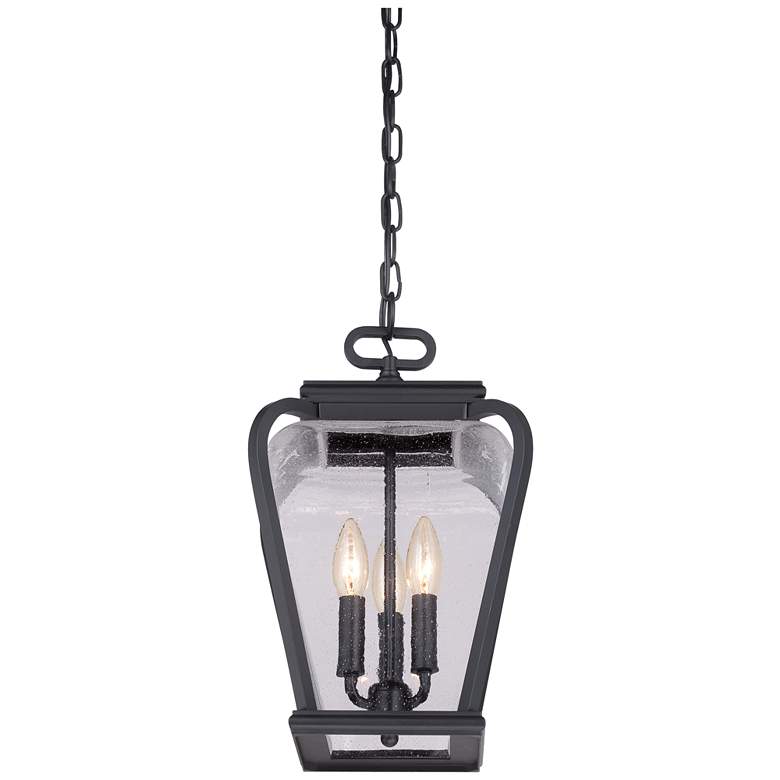 Image 4 Province 15 1/2 inch High Mystic Black Outdoor Hanging Light more views