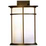 Province Coastal Bronze Large Outdoor Sconce With Opal Glass