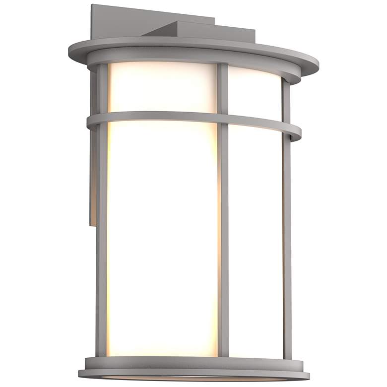 Image 1 Province Outdoor Sconce - Steel Finish - Opal Glass