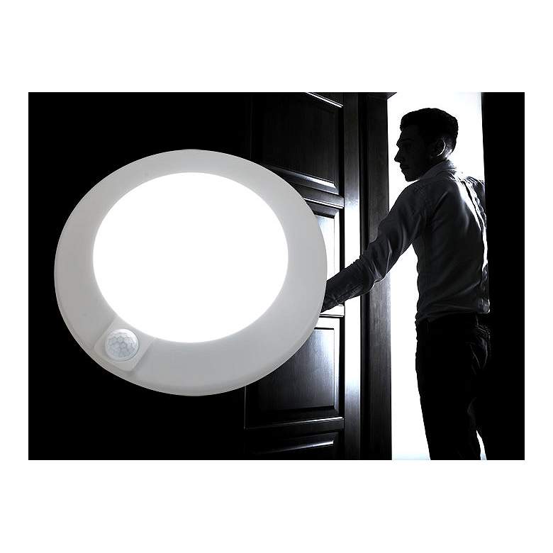 Image 2 Proxima 6" White Motion Sensor 15 Watt LED Disk Light more views