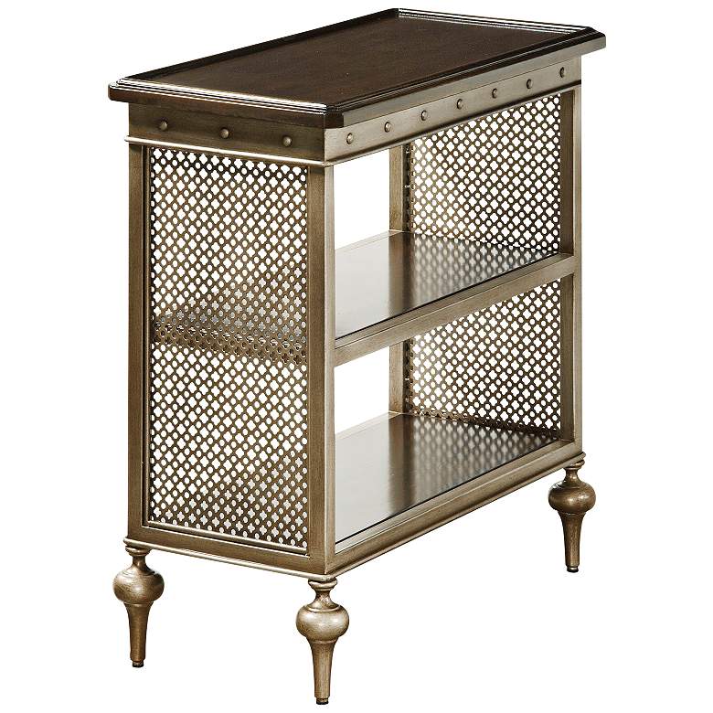 Image 1 Proximity 24" Wide Metal Mesh Rectangular Chairside Table