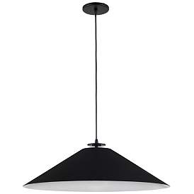 Image1 of Prudence 24" Wide Matte Black Pendant