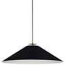 2_Prudence 24" Wide Painted Black Cone Pendant Light