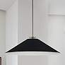 1_Prudence 24" Wide Painted Black Cone Pendant Light