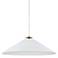 Prudence 24" Wide White Cone Pendant Light