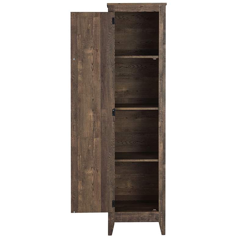 Image 5 Prunda 18 1/4 inch Wide Reclaimed Oak 4-Shelf Storage Cabinet more views
