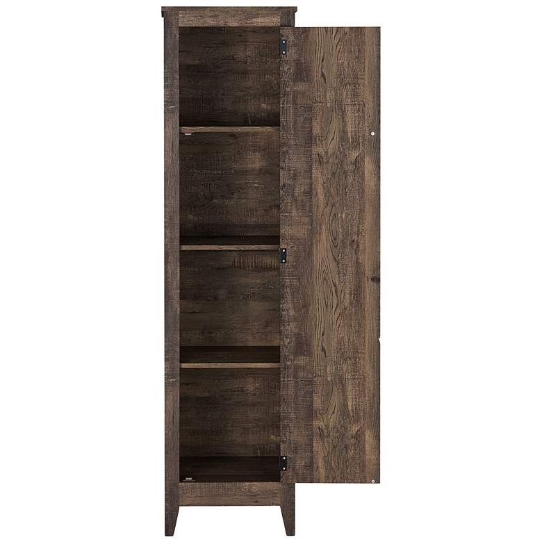 Image 6 Prunda 18 1/4 inch Wide Reclaimed Oak 4-Shelf Storage Cabinet more views