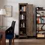 Prunda 18 1/4" Wide Reclaimed Oak 4-Shelf Storage Cabinet