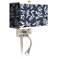 Prussian Coral Giclee LED Reading Light Plug-In Sconce