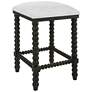Pryce Black and White Counter Stool