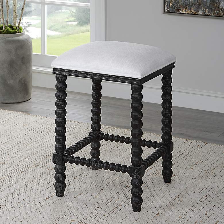 Image 1 Pryce Black and White Counter Stool