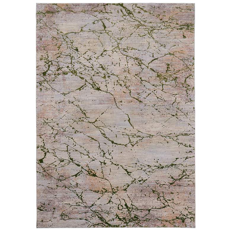 Image 1 Pryor Modern Abstract Soft Indoor Taupe Area Rug 39NEF