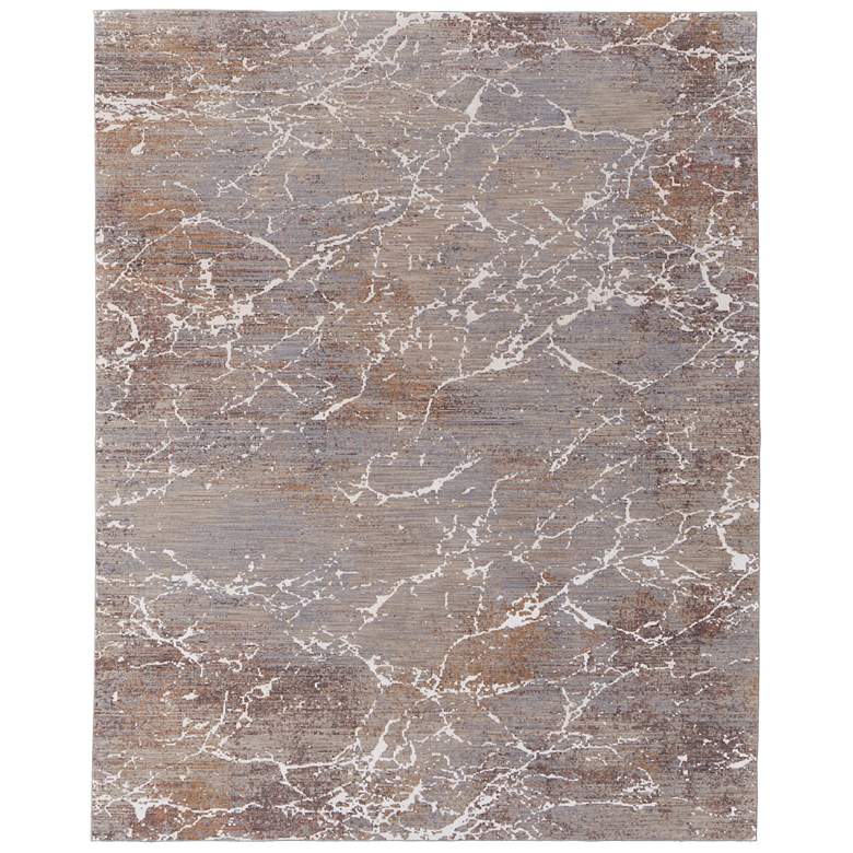 Image 1 Pryor Modern Abstract Soft Indoor Taupe Area Rug 39NHF
