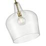 4_Puckette 13 3/4"W Vintage Brass Clear Glass Pendant Light more views