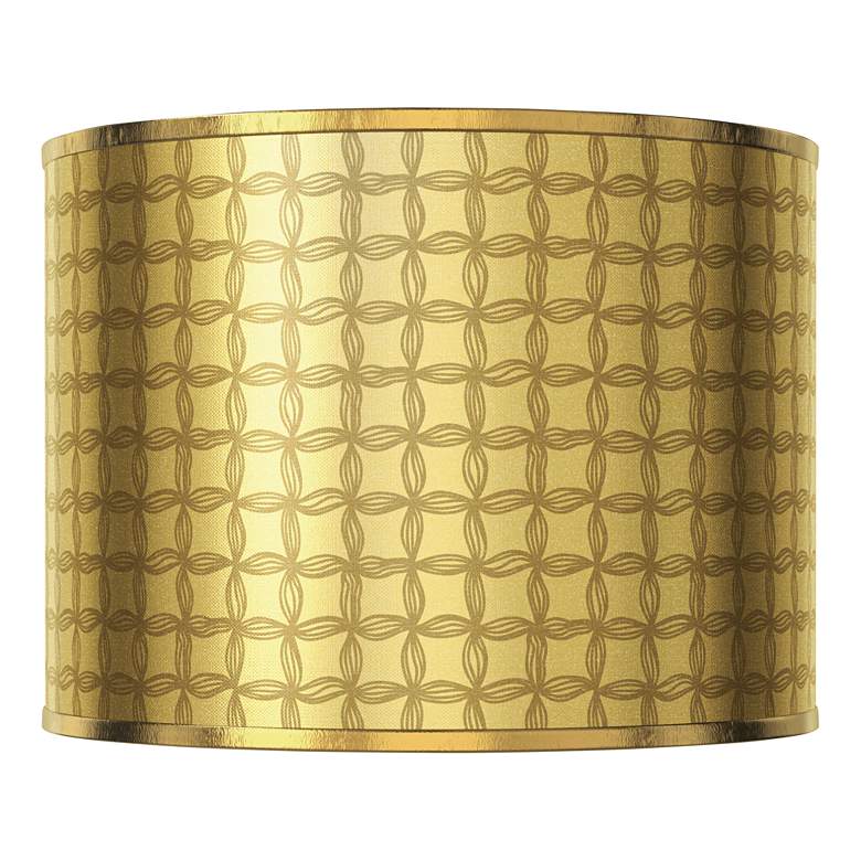 Image 1 Puffs Gold Metallic Lamp Shade by Inspire Me Home 13.5x13.5x10 (Spider)