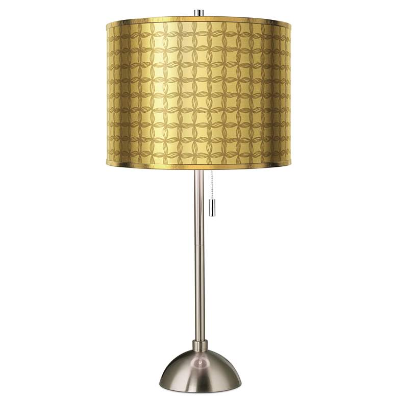 Image 1 Puffs Gold Shade by Inspire Me Home Decor with Cava Table Lamp