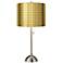 Puffs Gold Shade by Inspire Me Home Decor with Cava Table Lamp