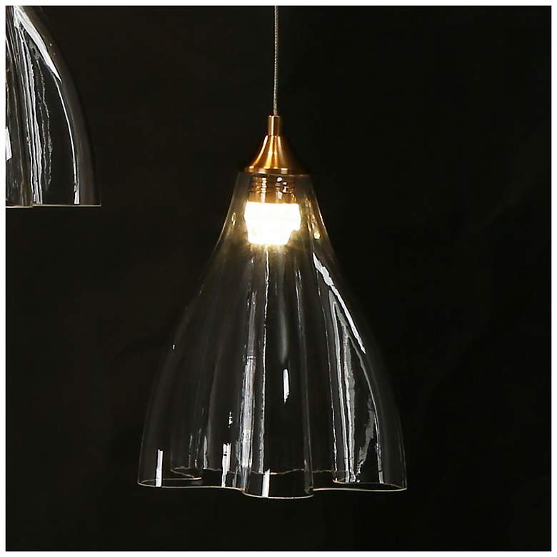 Image 3 Pufydace 5-Light LED Cluster Glass Island Pendant Light more views