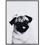 3_Pug 24" High Rectangular Framed Glass Wall Art